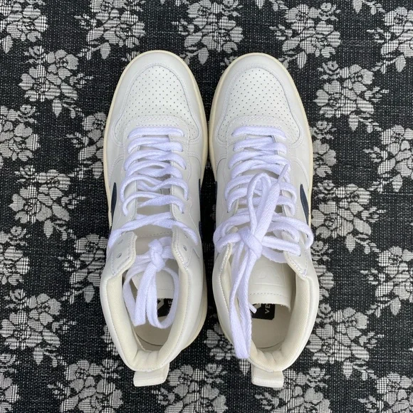 Veja V-15 Leather White Nautico High Top Women's size 9.5 - Picture 9 of 16